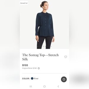 MM Lafleur - SONTAG Silk Blouse - M